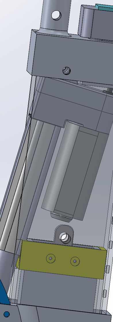 CAD render of a ProjectX lift actuator