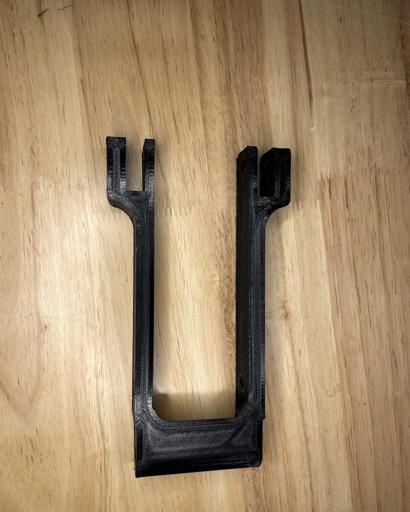 3D-printed prototype fork